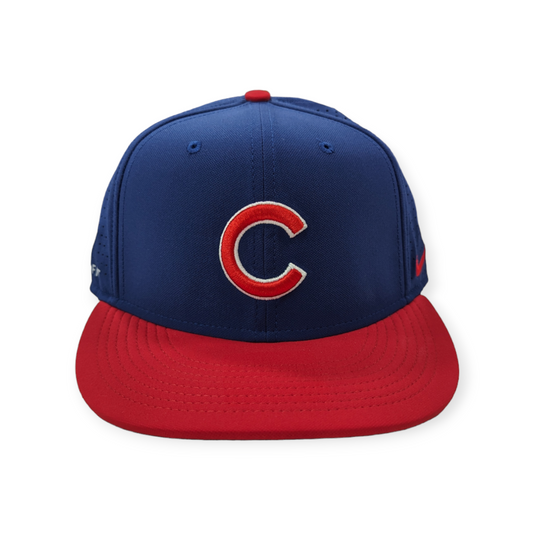 NIKE Chicago Cubs 2 Tone Deep Royal/Red Aero True Adjustable Dri-Fit Performance Hat