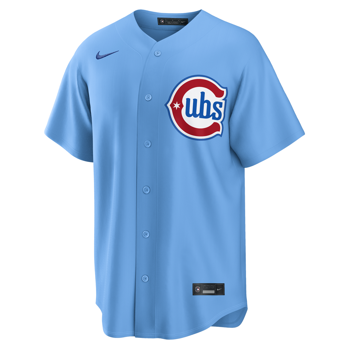 NIKE Men's Chicago Cubs Daniel Palencia #48 Light Blue 2nd Alternate Replica Jersey