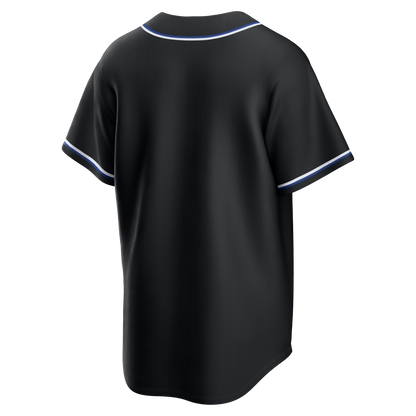 Men's Chicago Cubs Nike Black Carbon Blank Replica Jersey