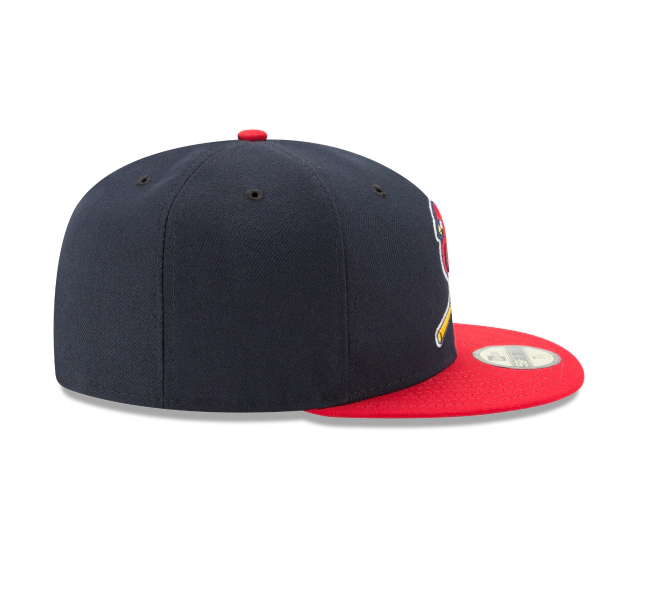 Men's St. Louis Cardinals New Era Navy/Red Game Authentic Collection Alternate 2 On-Field 59FIFTY Fitted Hat