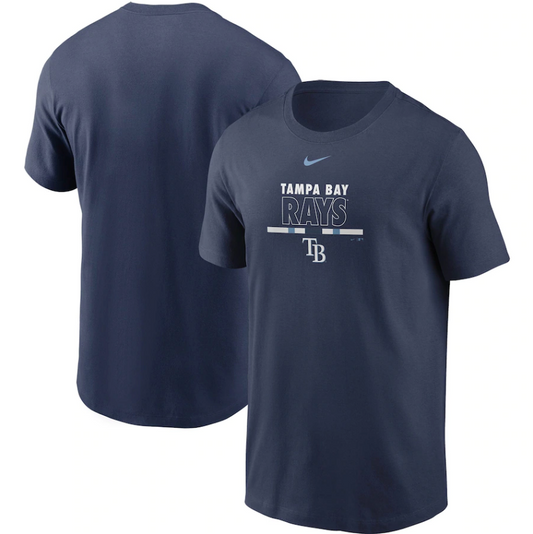 Tampa Bay Rays Nike Color Bar T-Shirt - Navy