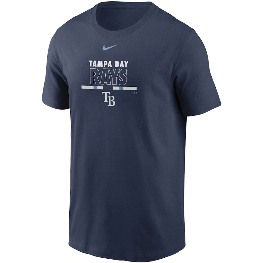 Tampa Bay Rays Nike Color Bar T-Shirt - Navy