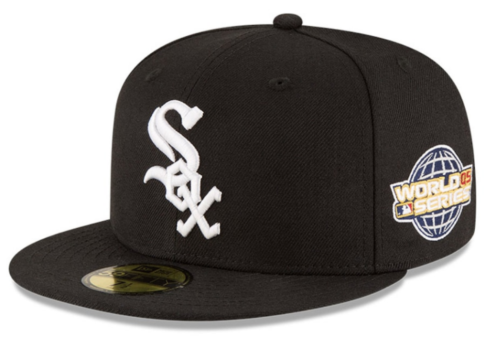Gorra ajustada 59FIFTY de lana New Era 2005 Serie Mundial Chicago White Sox - Negro