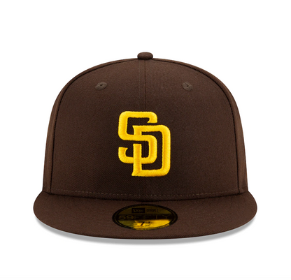 Men's San Diego Padres New Era Brown Authentic Collection On-Field 59FIFTY Fitted Hat