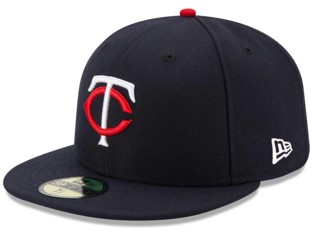 Gorra ajustada 59FIFTY On-Field de la Colección Authentic de los Minnesota Twins New Era en azul marino para hombre