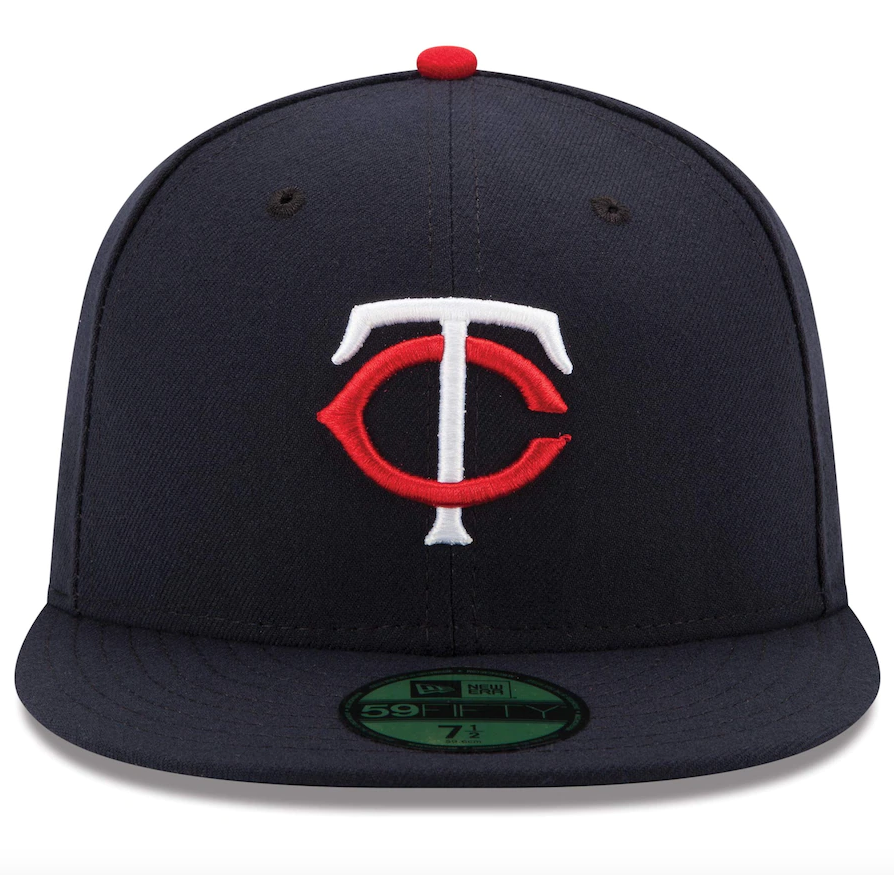 Gorra ajustada 59FIFTY On-Field de la Colección Authentic de los Minnesota Twins New Era en azul marino para hombre