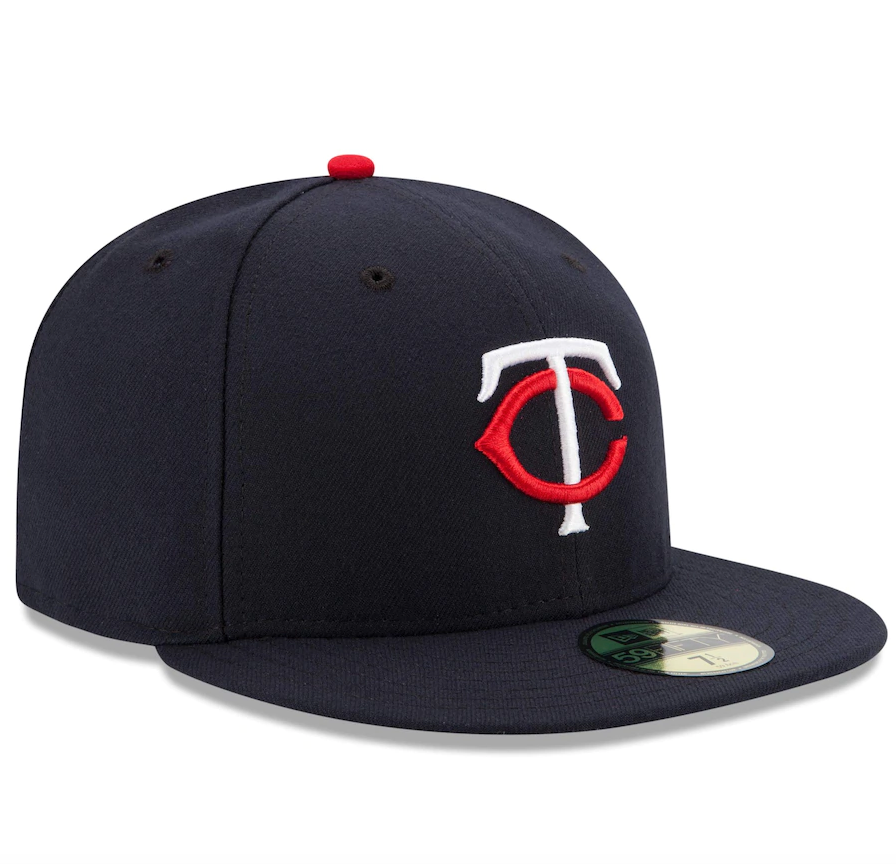 Gorra ajustada 59FIFTY On-Field de la Colección Authentic de los Minnesota Twins New Era en azul marino para hombre