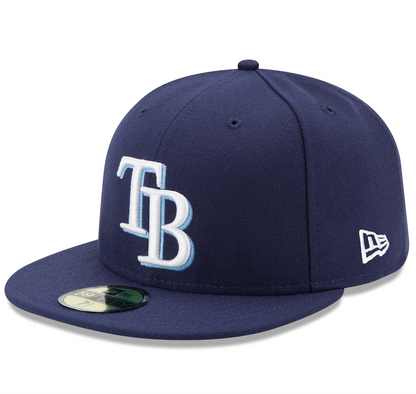 Men's Tampa Bay Rays New Era Navy Game Authentic Collection On-Field 59FIFTY Fitted Hat