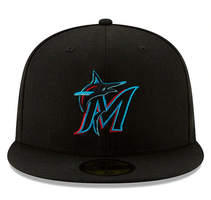 Men's Miami Marlins New Era Black Authentic Collection On-Field 59FIFTY Fitted Hat