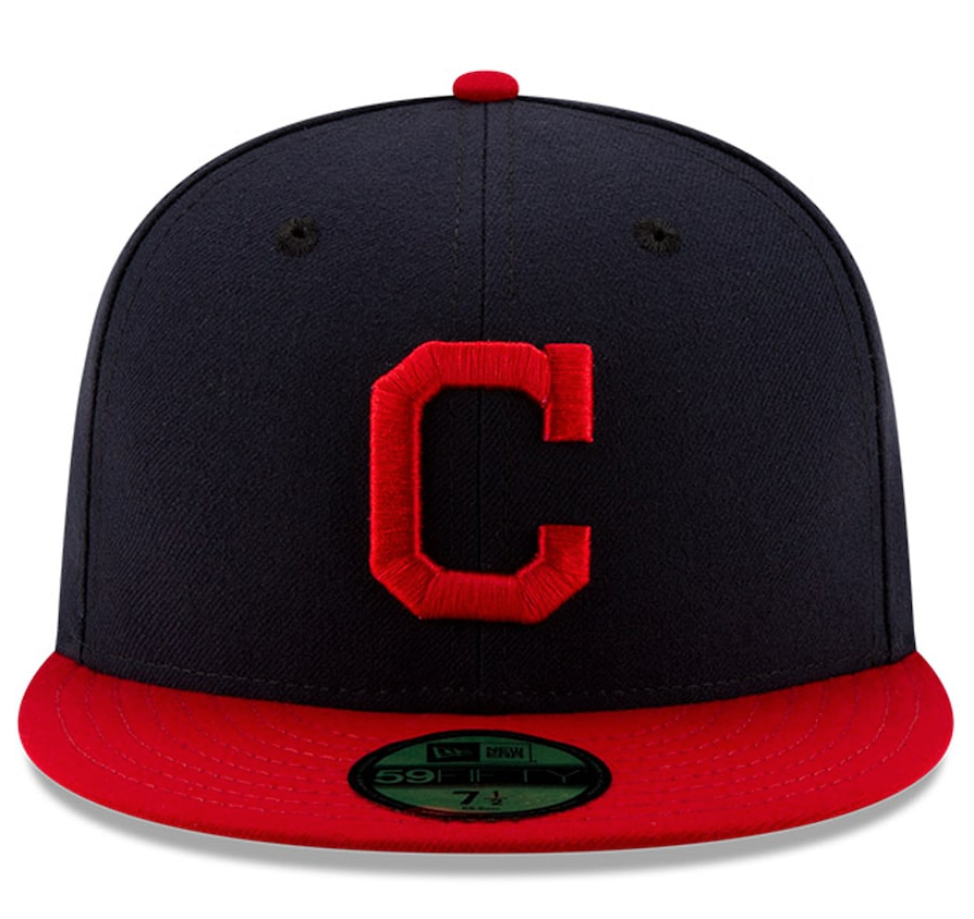 Men's Cleveland Guardians New Era Navy/Red Home Authentic Collection On-Field 59FIFTY Fitted Hat