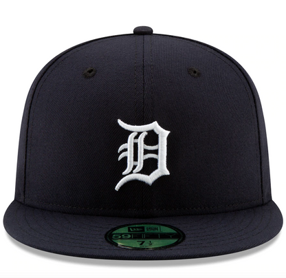 Men's Detroit Tigers New Era Navy Home Authentic Collection On-Field Logo 59FIFTY Fitted Hat