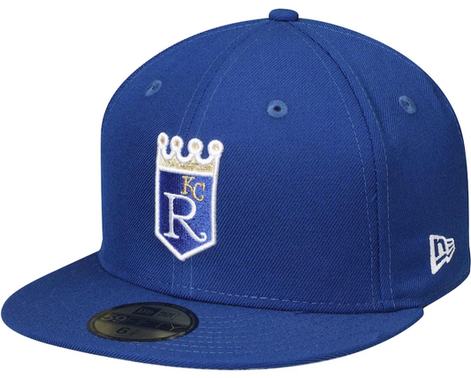 Men's Kansas City Royals New Era Royal Cooperstown Collection Wool 59FIFTY Fitted Hat