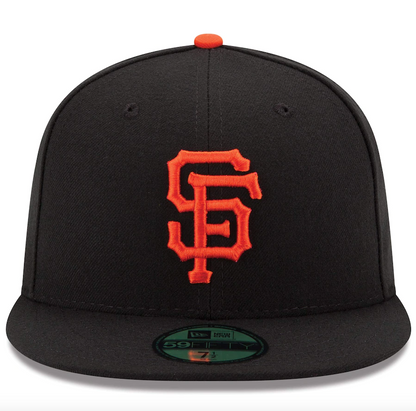 Men's San Francisco Giants New Era Black Game Authentic Collection On-Field 59FIFTY Fitted Hat