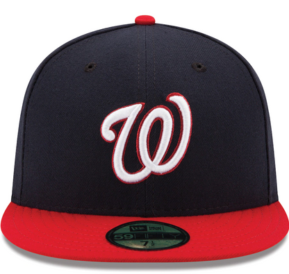Men's Washington Nationals New Era Navy/Red Alternate Authentic Collection On-Field 59FIFTY Fitted Hat