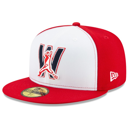 Men's Washington Nationals New Era White Alternate 4 Authentic Collection On-Field 59FIFTY Fitted Hat