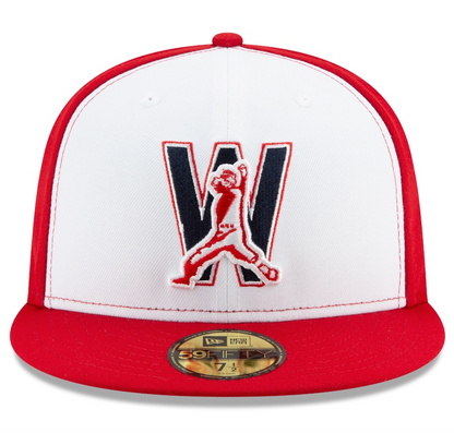 Men's Washington Nationals New Era White Alternate 4 Authentic Collection On-Field 59FIFTY Fitted Hat
