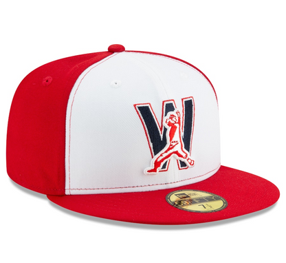 Men's Washington Nationals New Era White Alternate 4 Authentic Collection On-Field 59FIFTY Fitted Hat