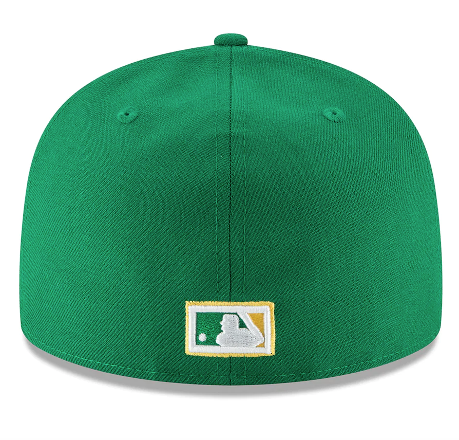 Men's Oakland Athletics New Era Green Cooperstown Collection Wool 59FIFTY Fitted Hat