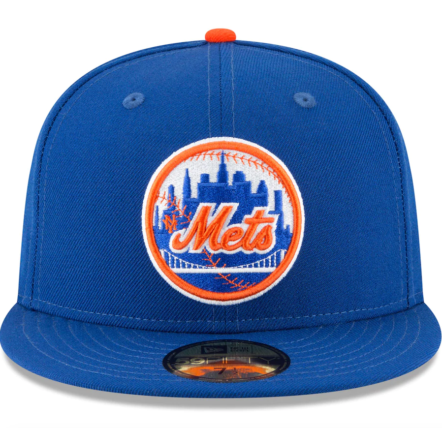 Men's New York Mets New Era Blue 1962 Cooperstown Collection Wool 59FIFTY Fitted Hat
