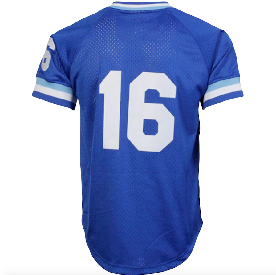 Men's Mitchell & Ness Authentic Replica Bo Jackson Kansas City Royals 1989 Blue Mesh Batting Practice Jersey