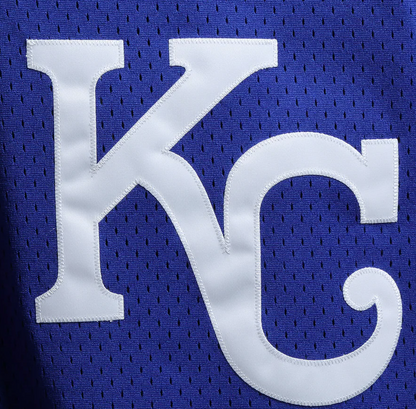 Men's Mitchell & Ness Authentic Replica Bo Jackson Kansas City Royals 1989 Blue Mesh Batting Practice Jersey
