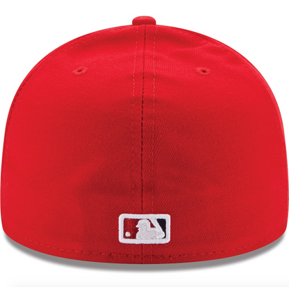 Gorra ajustada 59FIFTY On-Field de la colección Authentic de New Era para hombre, roja de local de los Washington Nationals