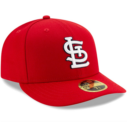 Men's St. Louis Cardinals New Era Red Low Profile Authentic Collection On-Field 59FIFTY Fitted Hat