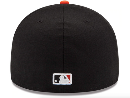 Men's Baltimore Orioles New Era White/Orange Home Authentic Collection On-Field 59FIFTY Fitted Hat
