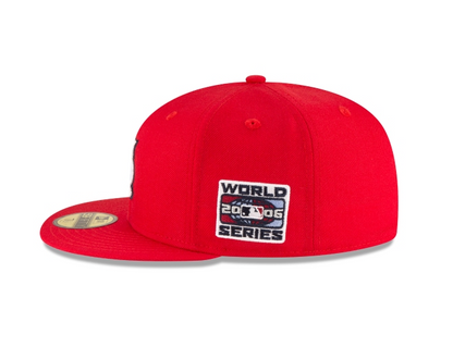 Gorra ajustada de lana 59FIFTY New Era de los Cardenales de San Luis de la Serie Mundial de 2006 - Roja