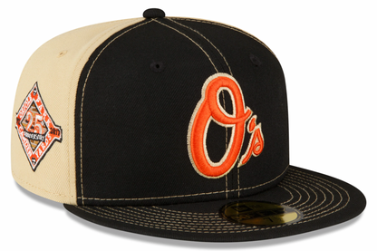 Men's Baltimore Orioles New Era Black/Vegas Gold 59FIFTY Fitted Hat