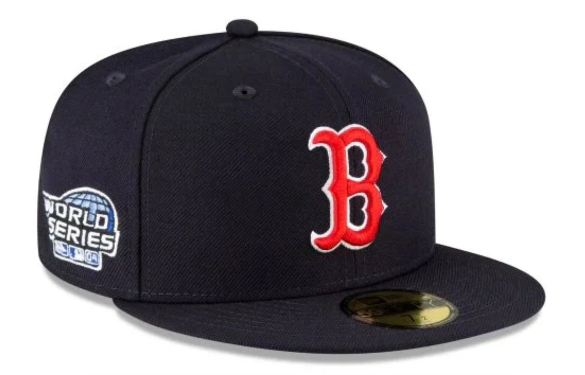 Gorra ajustada New Era 59Fifty clásica azul marino de los Boston Red Sox de la Serie Mundial de 2004