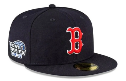 Gorra ajustada New Era 59Fifty clásica azul marino de los Boston Red Sox de la Serie Mundial de 2004