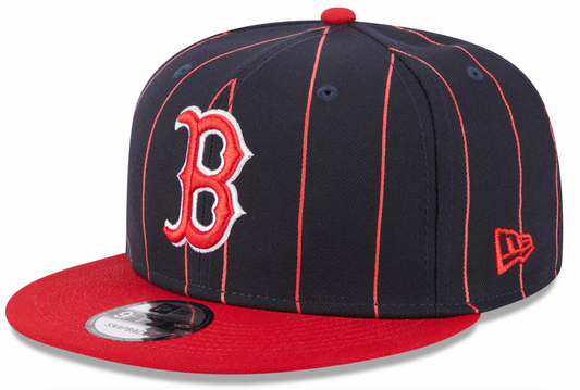 Boston Red Sox Navy/Red Vintage New Era 9FIFTY Snapback Hat