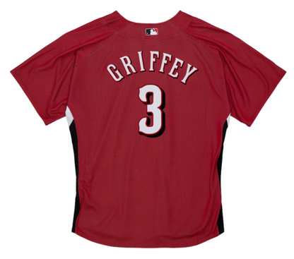 Men's Cincinnati Reds Ken Griffey Jr. Mitchell & Ness 2007 Red Cooperstown Collection Batting Practice Jersey
