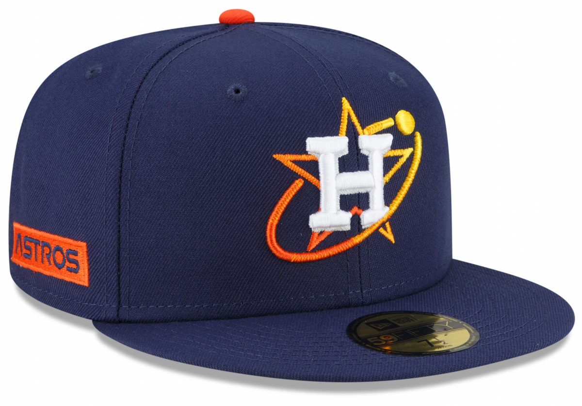 Gorra ajustada 59FIFTY New Era Houston Astros City Connect en azul marino para hombre
