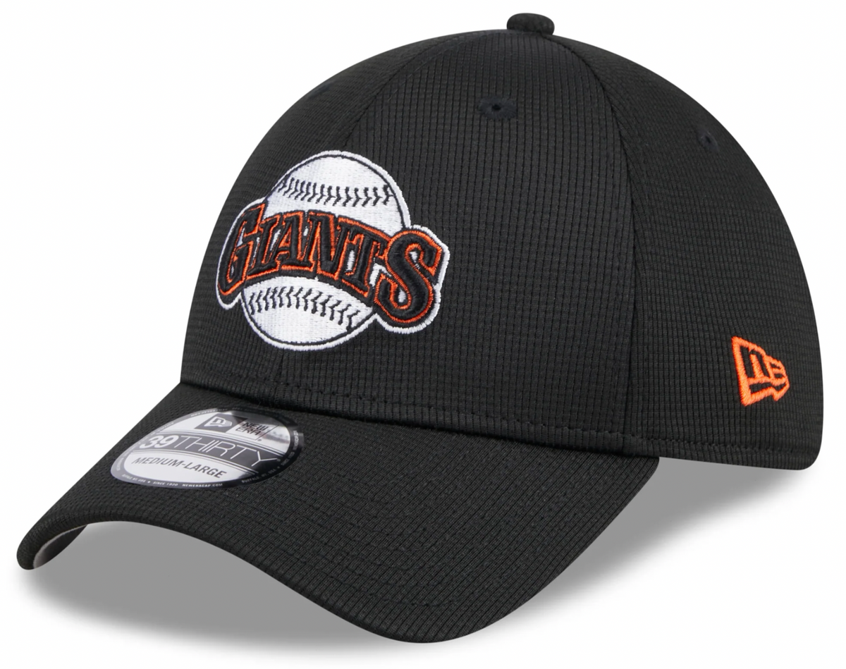 Men's San Francisco Giants New Era 2024 Batting Practice Black 39THIRTY Flex-Fit Hat