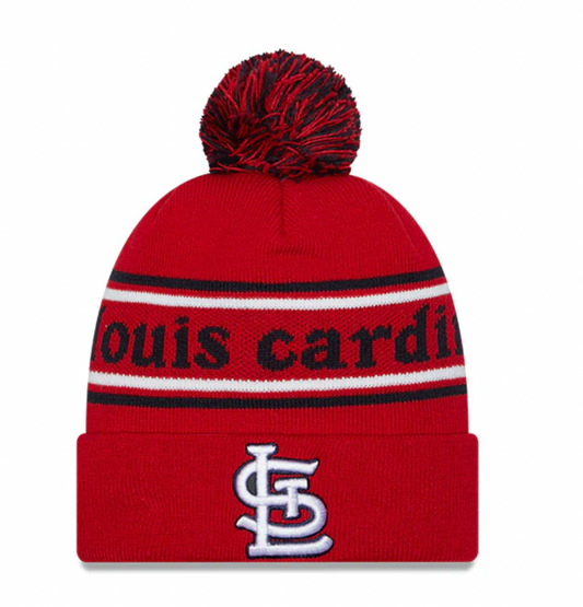 St. Louis Cardinals New Era Marquee Cuffed Knit Hat with Pom