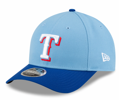 Texas Rangers Blue Alternate New Era Player Replica M-Crown 9FORTY Adjustable Hat