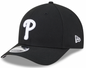 Philadelphia Phillies Black and White New Era M-Crown 9FORTY Adjustable Hat