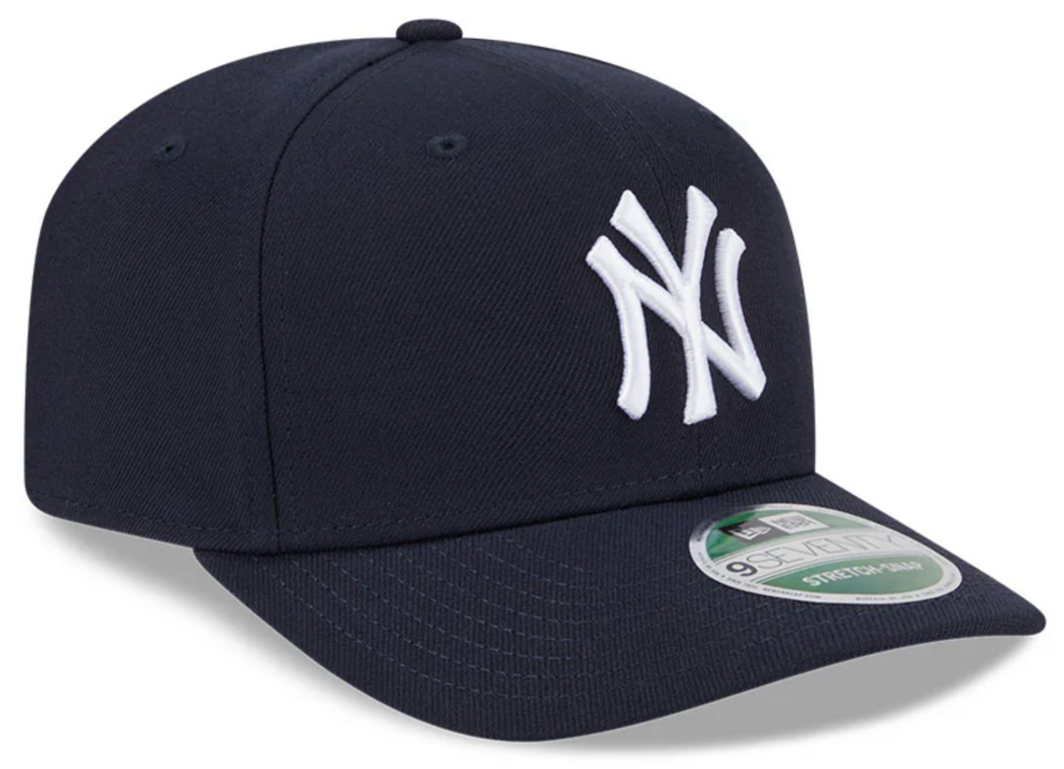 New York Yankes Navy New Era Player Replica 9SEVENTY Stretch Snap Adjustable Hat