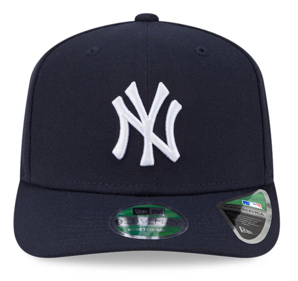 New York Yankes Navy New Era Player Replica 9SEVENTY Stretch Snap Adjustable Hat