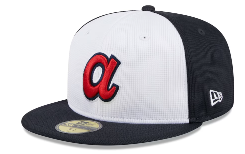Men's Atlanta Braves New Era White 2024 Batting Practice 59FIFTY Fitted Hat