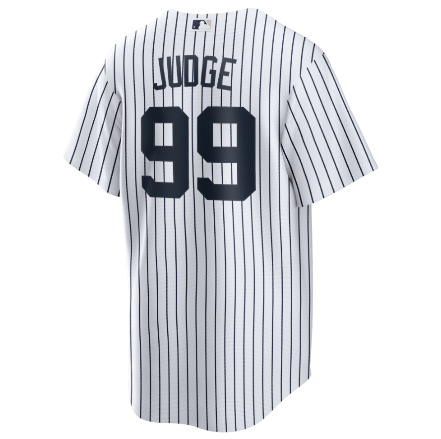 Men's Aaron Judge New York Yankees Nike Home White Replica Jersey With Name