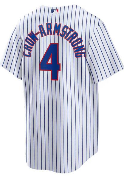 NIKE Men's Chicago Cubs Pete Crow-Armstrong #4 White Home Replica Jersey