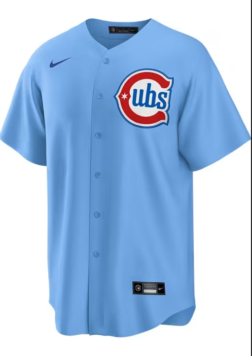 Camiseta réplica Nike azul claro de segundo uniforme alternativo de los Chicago Cubs de Shota Imanaga, #18, para hombre
