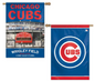 Chicago Cubs Vertical House Flag 2-Sided 28x40 Stadium