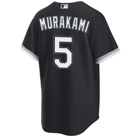 Camiseta alternativa negra réplica NIKE de Munetaka Murakami de los Chicago White Sox para hombre