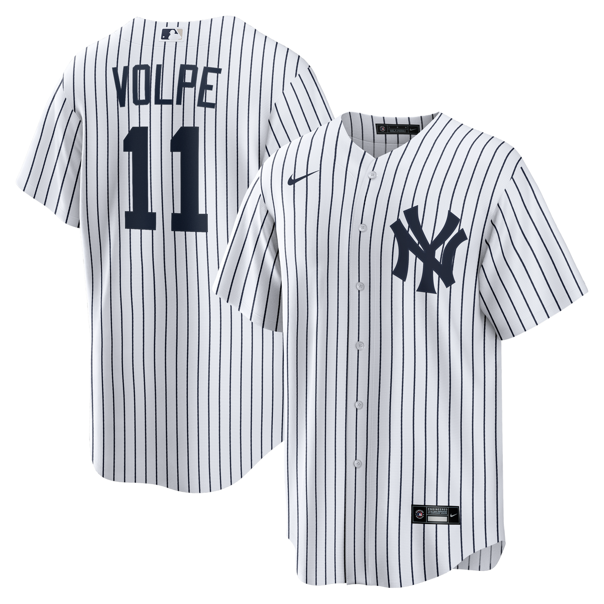 Men's Anthony Volpe New York Yankees Nike Home White Replica Jersey