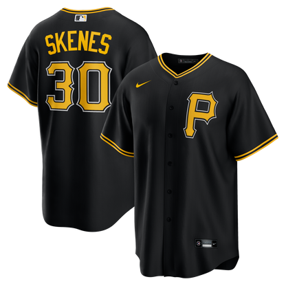 Men's Paul Skenes Pittsburgh Pirates Nike Black Alternate Replica Team Jersey