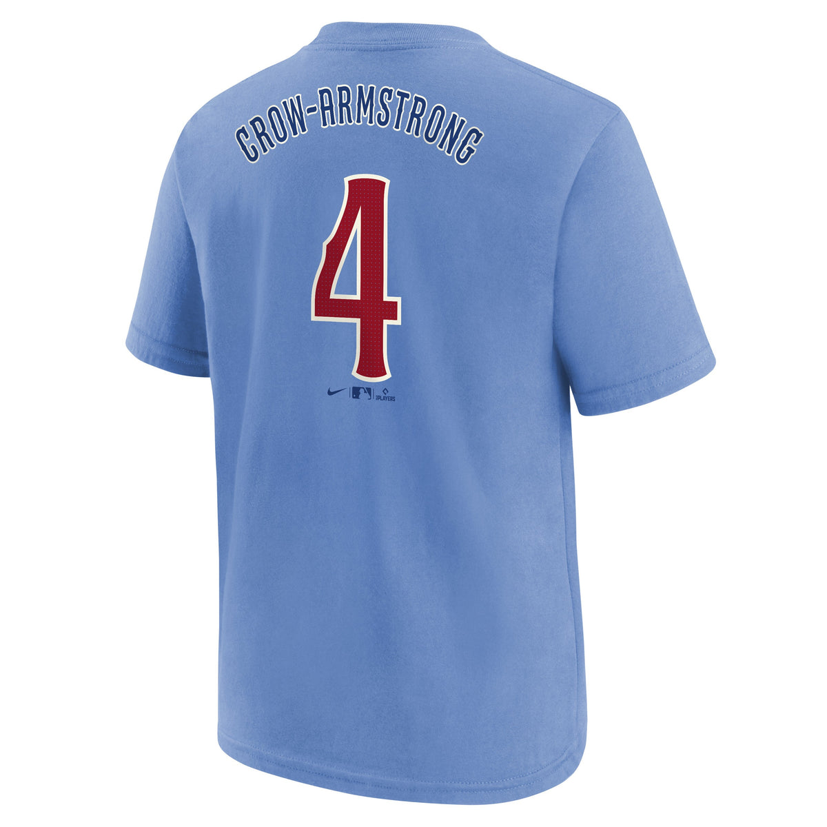 Youth Chicago Cubs Pete Crow-Armstrong Blues 2nd Alternate Nike FUSE Name And Number Tee